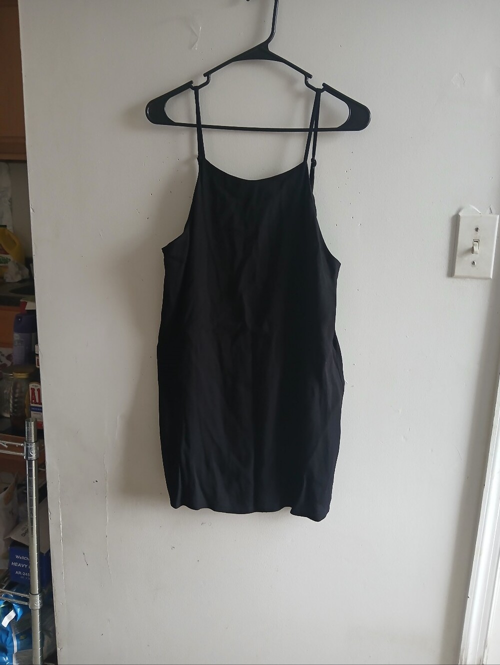 Reformation Black Camille Slip Dress